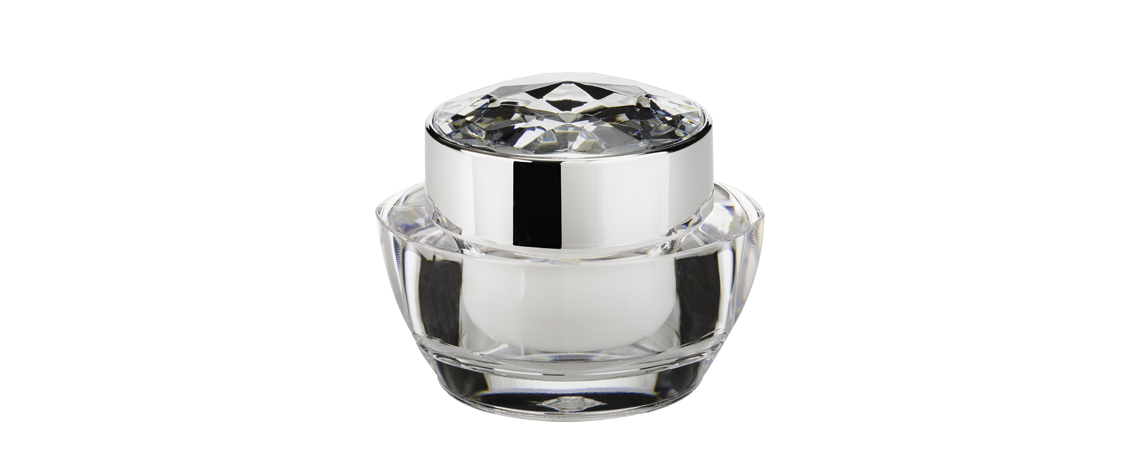 Jar Krim Oval Akrilik dengan tutup Berlian 30ml - Kemasan VDA-30-DD Lily Melody Jar Krim Oval Akrilik dengan tutup Berlian 30ml - Kemasan VDA-30-DD Lily Melody